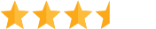 star rating three and a half