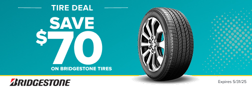 Bridgestone 4 Tire Up To $70 Mail-In Rebate 05-01-2025 through 05-31-2025 rebate