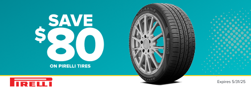 Pirelli 4 Tire $120 Instant Rebate 05-01-2025 through 05-31-2025 rebate